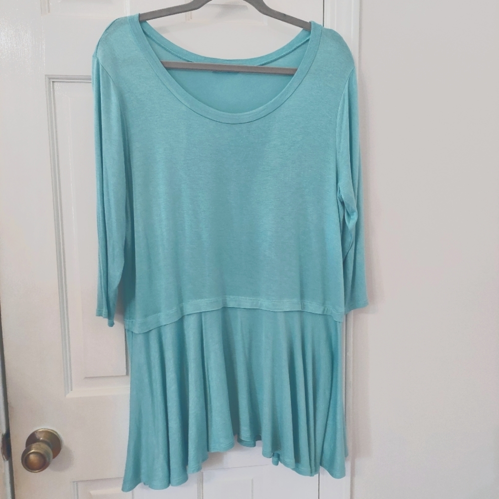Women's hi-lo drop waist tunic size medium